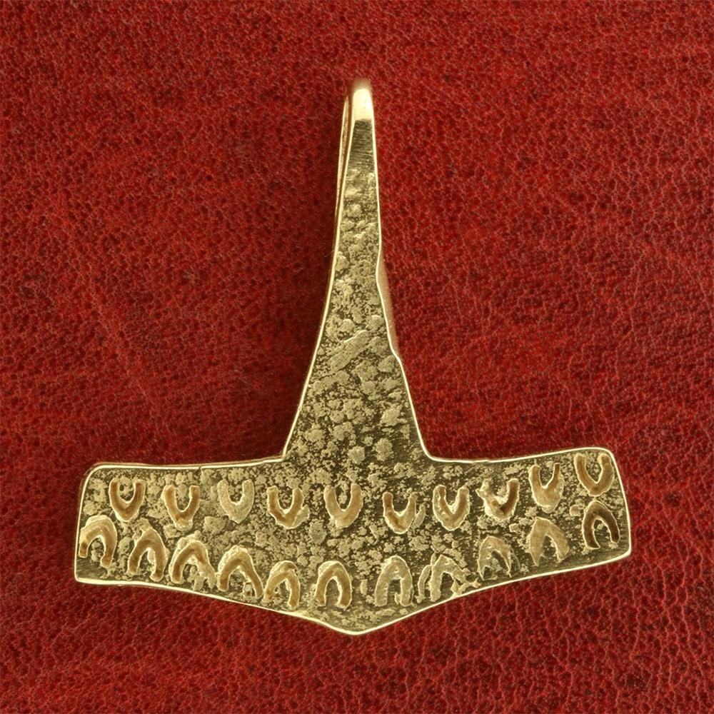 Thors hammer i 14 karat guld