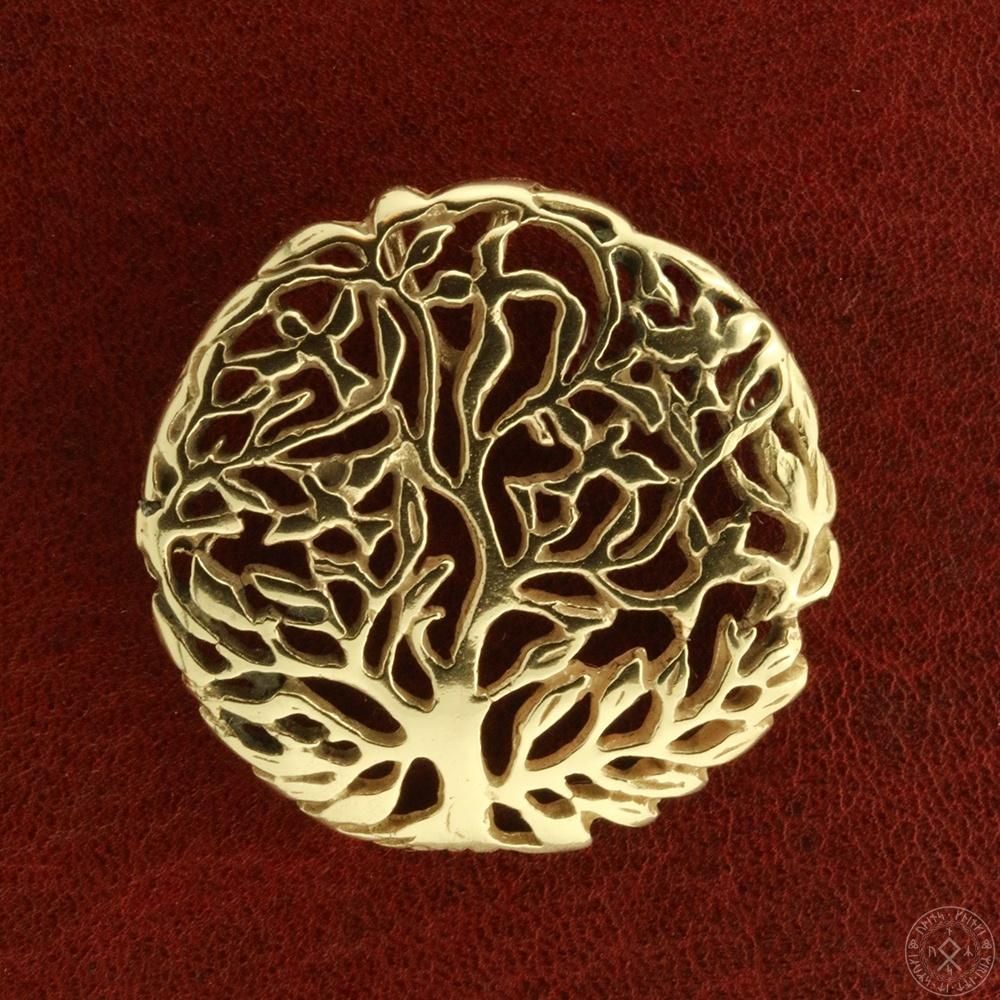 Yggdrasil livets træ i 14 karat guld