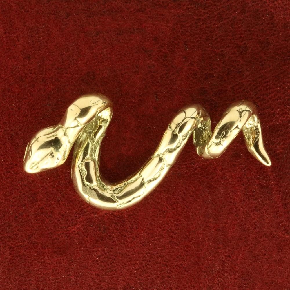 Slange vedhæng i 14 karat guld