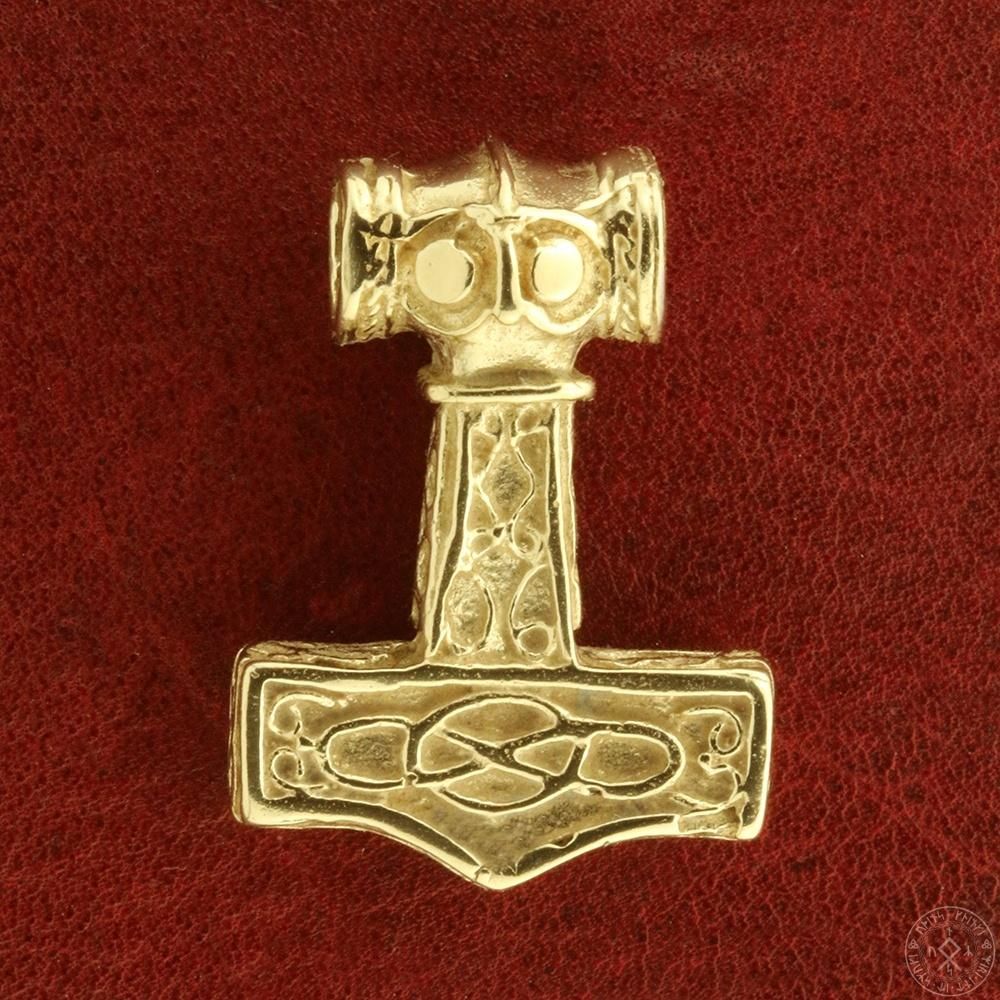 Thors hammer i 14 karat guld